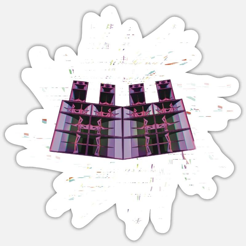 Caissons Du Diable - Sticker taille S (10 x 10 cm) - blanc mat