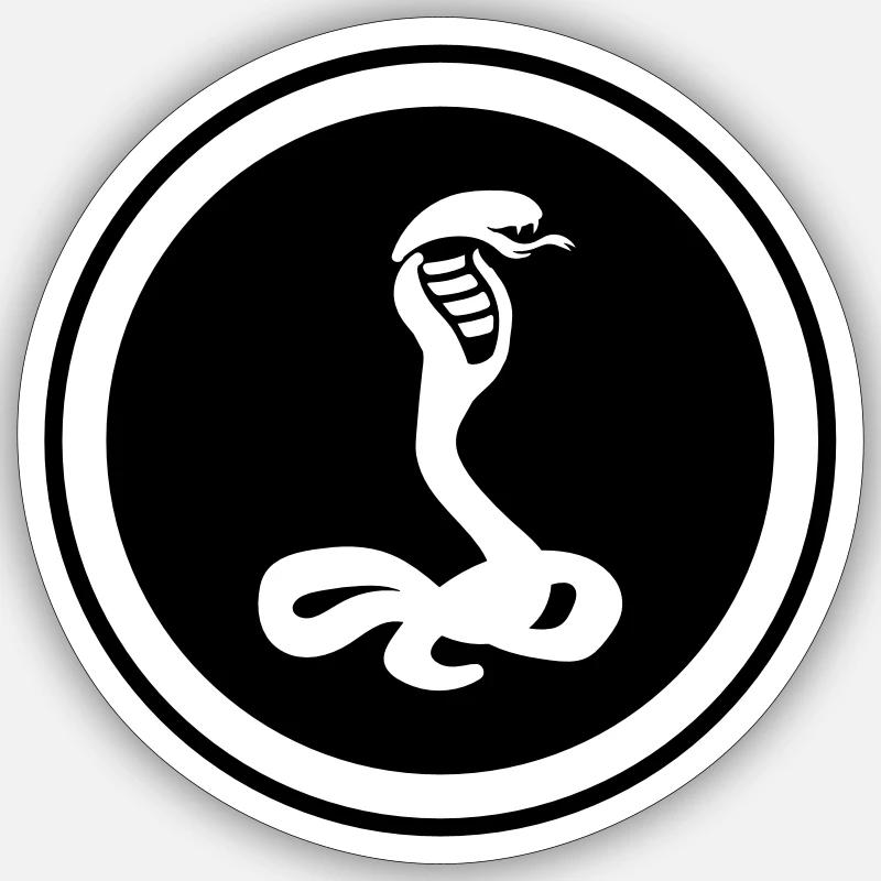 Snake Cobra - Sticker size S (10 x 10 cm) - white matte