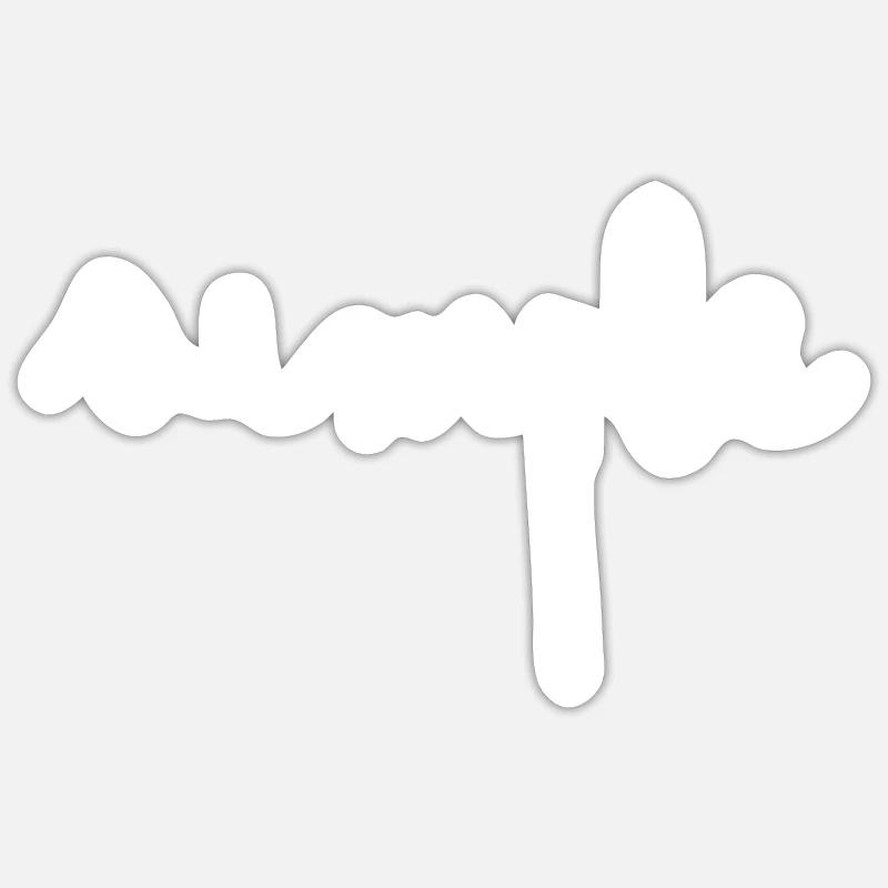 Simple - Sticker taille S (10 x 10 cm) - blanc mat