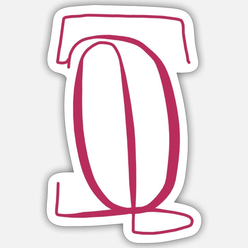 Weinroter S - Sticker Größe S (10 x 10 cm) - Mattweiß