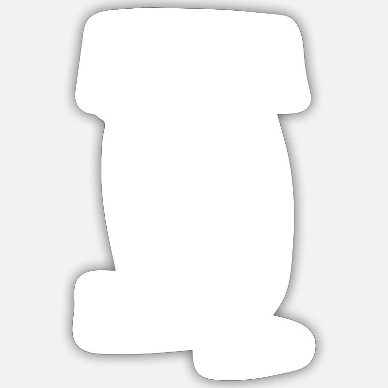 Abstract S - Sticker size S (10 x 10 cm) - white matte