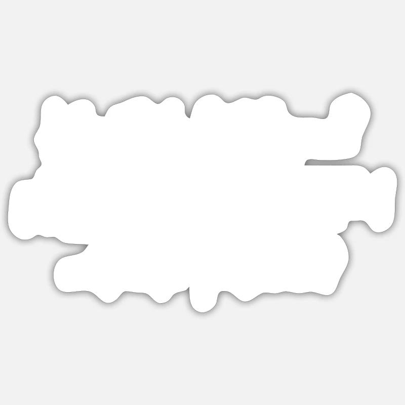 Künstliche Intelligenz probieren wirs mit echter - Sticker Größe S (10 x 10 cm) - Mattweiß