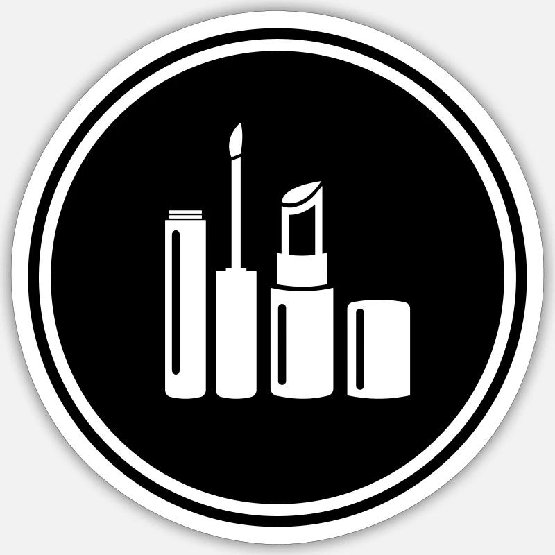 Make Up Cosmetics Icon Sticker size S (10 x 10 cm)