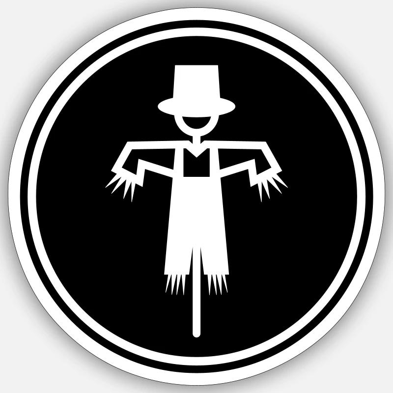 Scarecrow Sticker size S (10 x 10 cm)