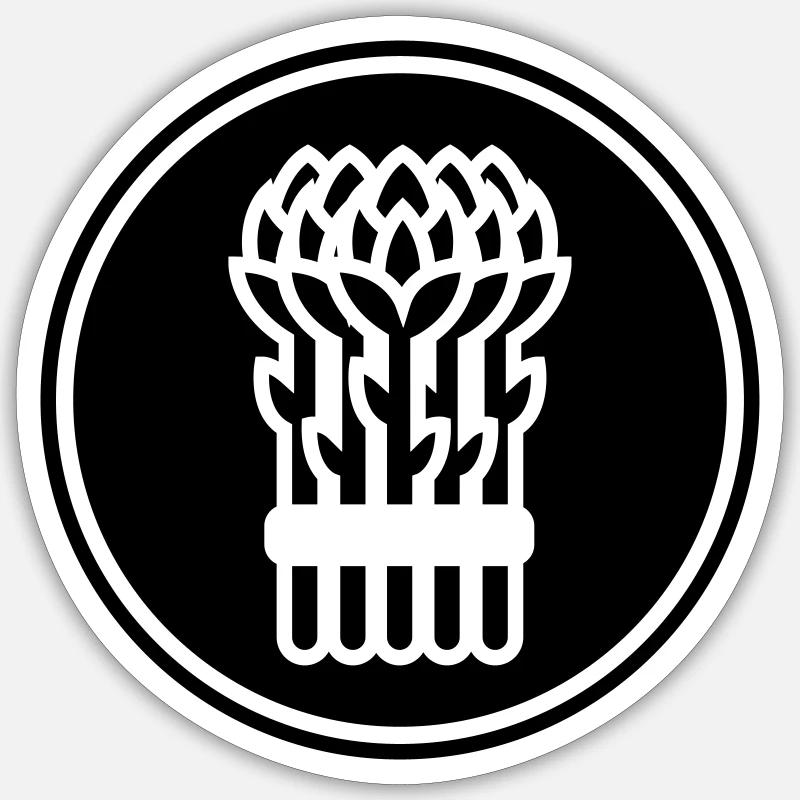 Icône de légume - Sticker taille S (10 x 10 cm) - blanc mat