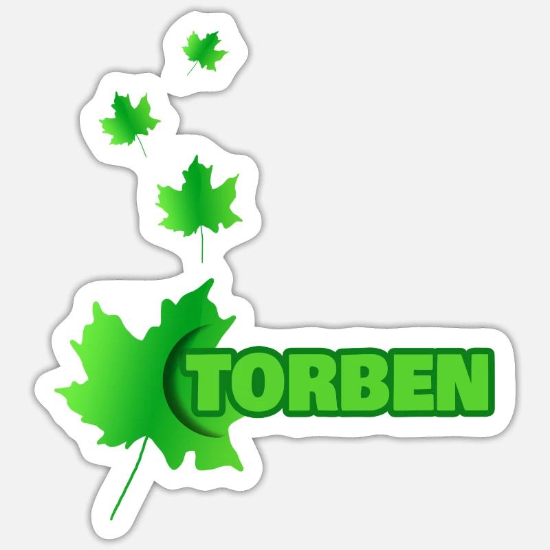Torben - Sticker size S (10 x 10 cm) - white matte