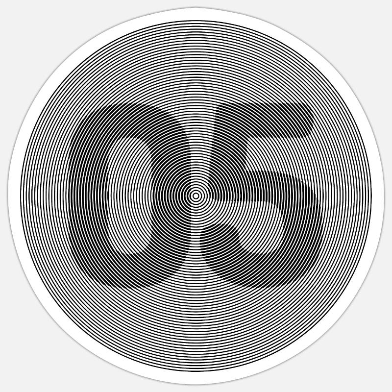 05 - Sticker taille S (10 x 10 cm) - blanc mat
