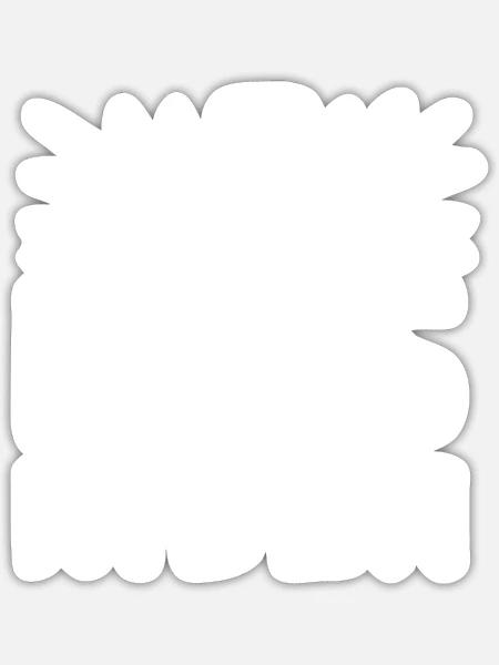 Jesus wächst - Sticker Größe S (10 x 10 cm) - Mattweiß