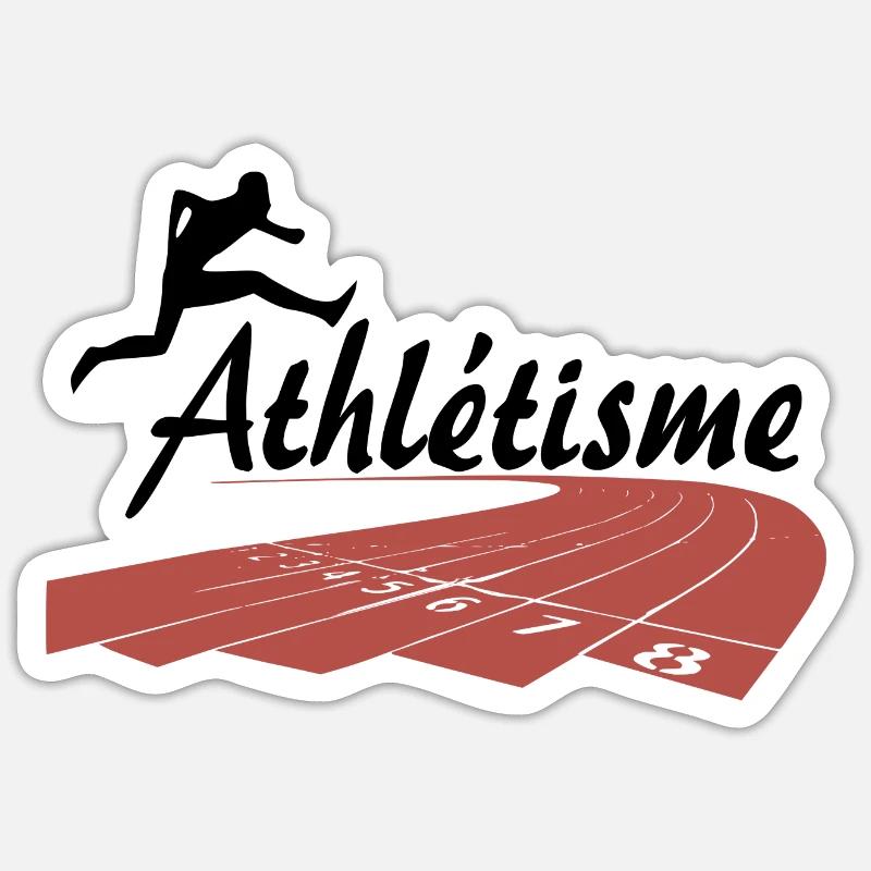 Athlétisme Sticker taille S (10 x 10 cm)