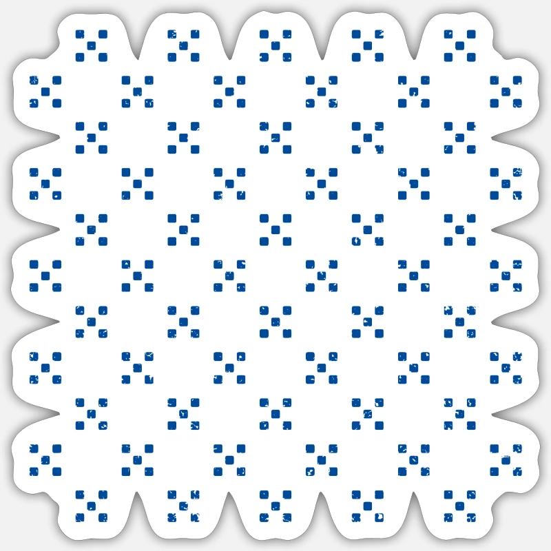 Pattern - Sticker size S (10 x 10 cm) - white matte