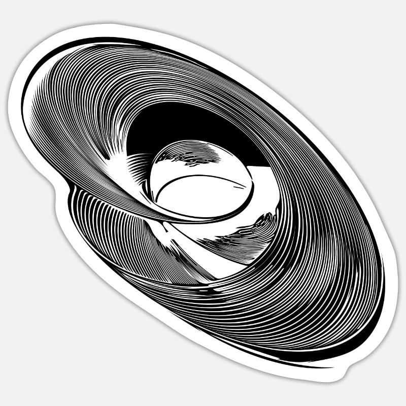 Geometric Circle Ellipses Parabolas Lines Sticker size S (10 x 10 cm)