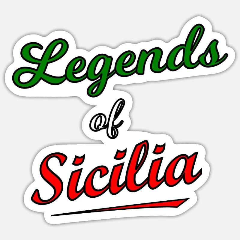 Legends from Sicily - Sticker size S (10 x 10 cm) - white matte