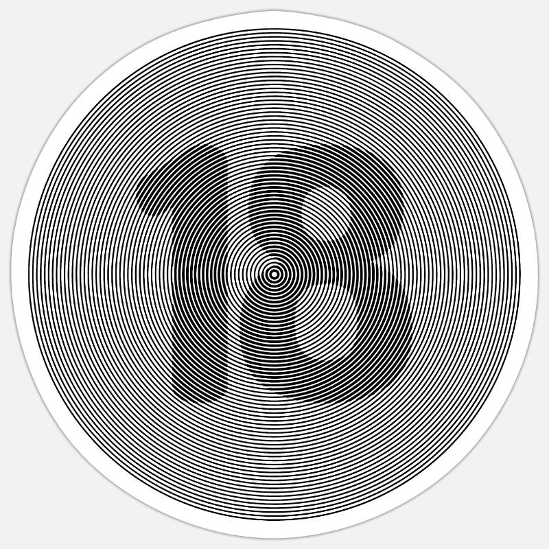 18 - Sticker taille S (10 x 10 cm) - blanc mat