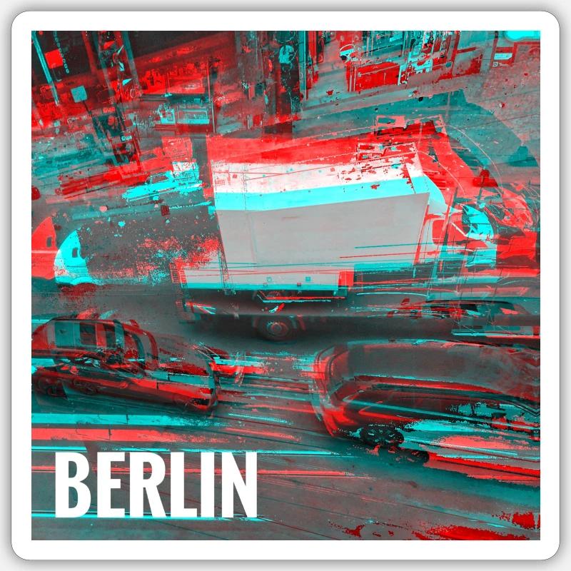 Berlin - Sticker size S (10 x 10 cm) - white matte