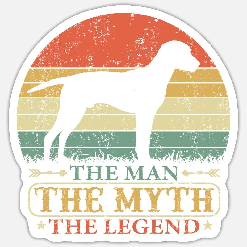 Plott Hound Plotthound Dad Papa Herrchen Sticker Größe S (10 x 10 cm)