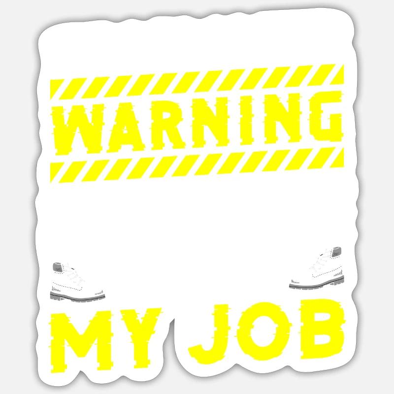 Shoemaker Work Craftsman - Sticker size S (10 x 10 cm) - white matte