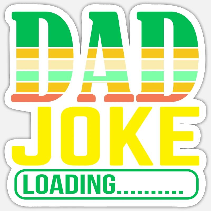 Papa Witz loading Sei Papas Shirt Geschenkidee Sticker Größe S (10 x 10 cm)
