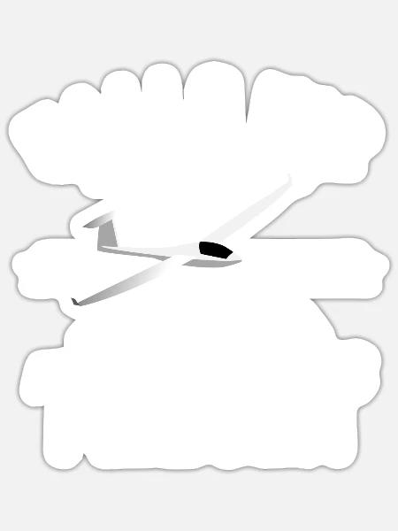 Falls ihr mich sucht, ich bin dann mal fliegen - Sticker Größe S (10 x 10 cm) - Mattweiß
