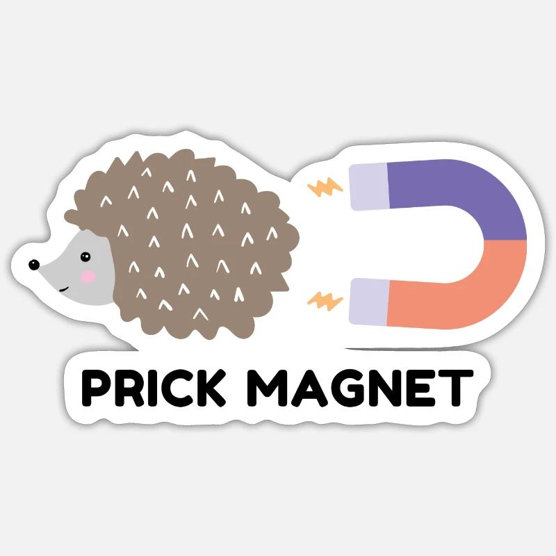Prick Magnet Sticker size S (10 x 10 cm)