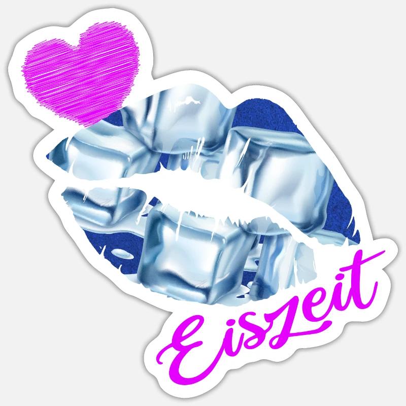 Eisbader Winterschwimmer-saison Eiszeit Kneipp Sticker Größe S (10 x 10 cm)
