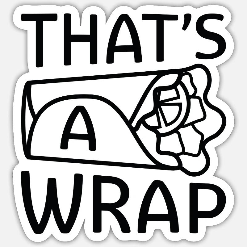 Das ist ein Wrap Sticker Größe S (10 x 10 cm)