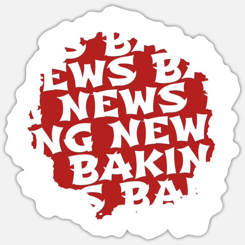 Chef Grillmaster Chef Funny Geek Bake Sticker size S (10 x 10 cm)