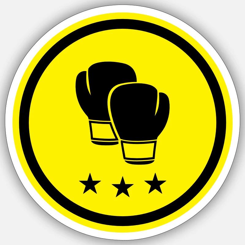 Boxe Sticker taille S (10 x 10 cm)