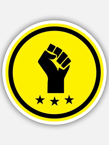 - Sticker Größe S (10 x 10 cm) - Mattweiß