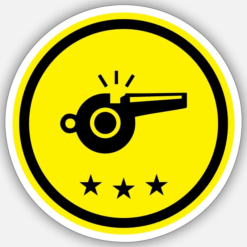 Whistle Whistle - Sticker size S (10 x 10 cm) - white matte