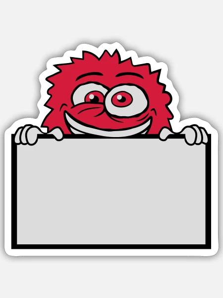  - Sticker size S (10 x 10 cm) - white matte