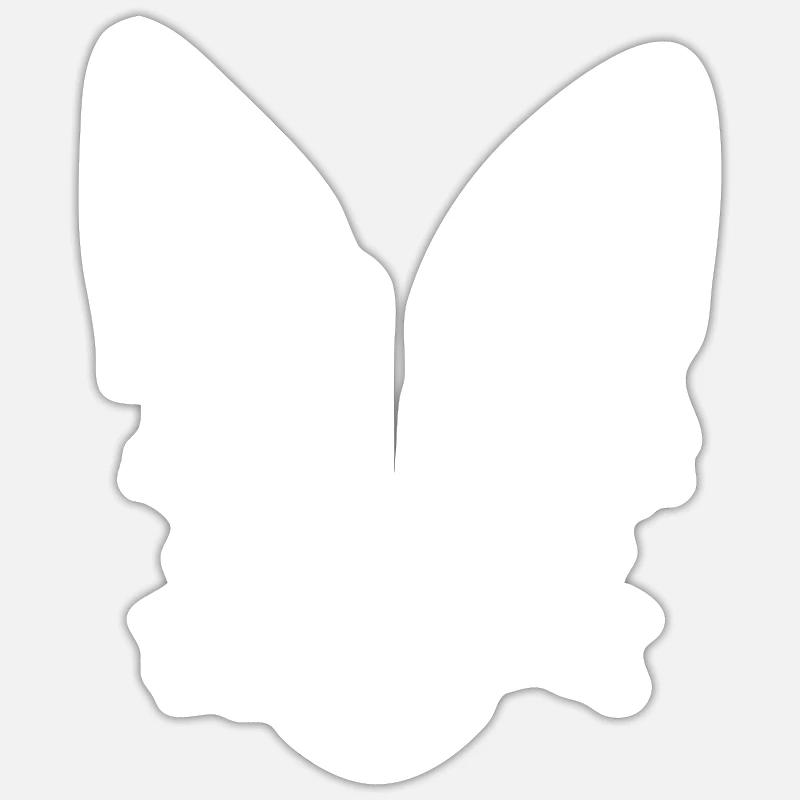 Dessin de renard mignon - Sticker taille S (10 x 10 cm) - blanc mat