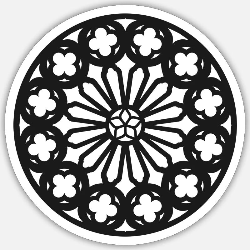 Gothic window Sticker size S (10 x 10 cm)