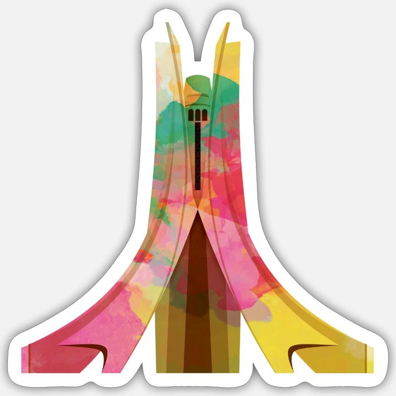 Algiers - Sticker size S (10 x 10 cm) - white matte
