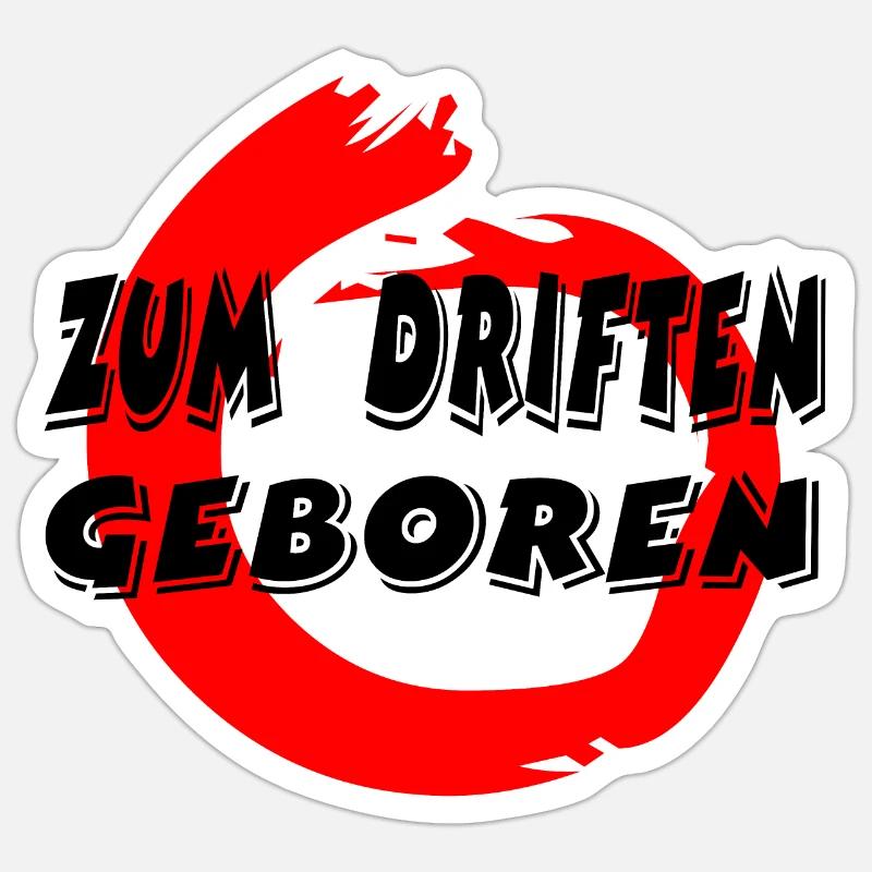 Auto - Sticker Größe S (10 x 10 cm) - Mattweiß