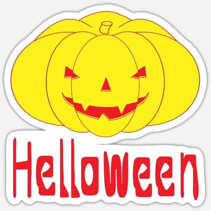 Le Helloween Sticker taille S (10 x 10 cm)