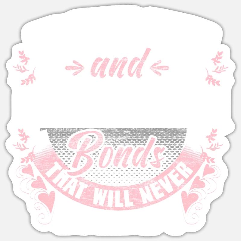Mutter Tochter Eltern - Sticker Größe S (10 x 10 cm) - Mattweiß