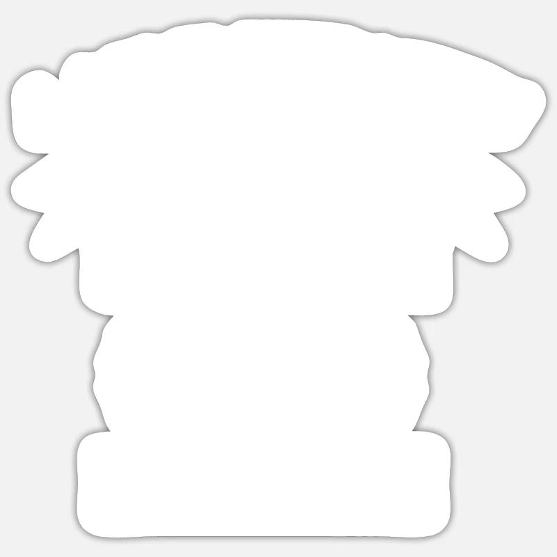 Mutter und Tochter Geschenkidee - Sticker Größe S (10 x 10 cm) - Mattweiß