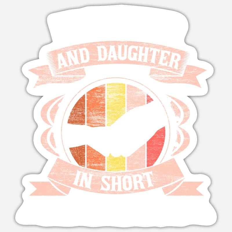 Mutter und Tochter Liebe Geschenkidee - Sticker Größe S (10 x 10 cm) - Mattweiß