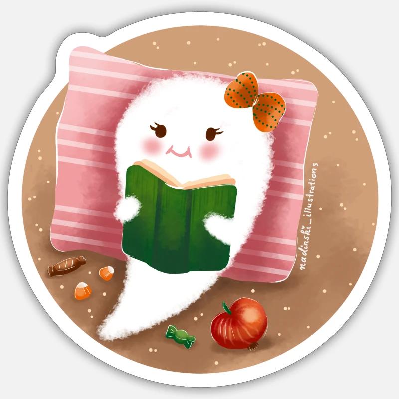 Geist lesen Sticker Größe S (10 x 10 cm)