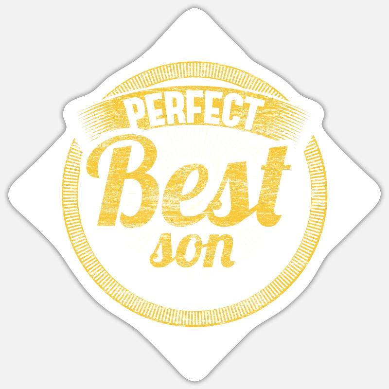 Fils parents - Sticker taille S (10 x 10 cm) - blanc mat