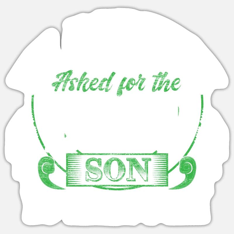 Best son sons - Sticker size S (10 x 10 cm) - white matte