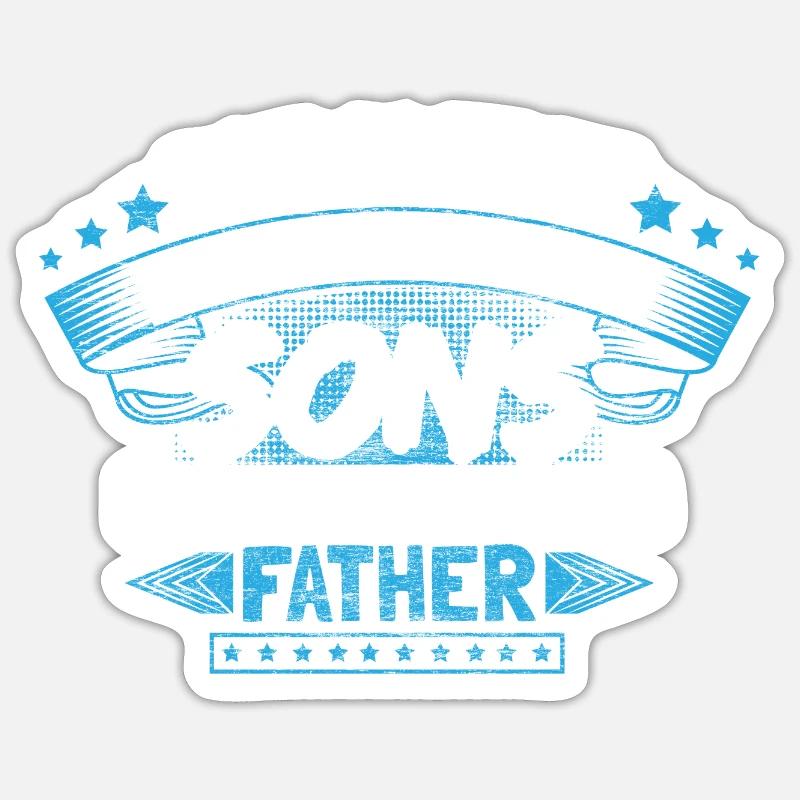 Bester Sohn Junge Geschenkidee - Sticker Größe S (10 x 10 cm) - Mattweiß