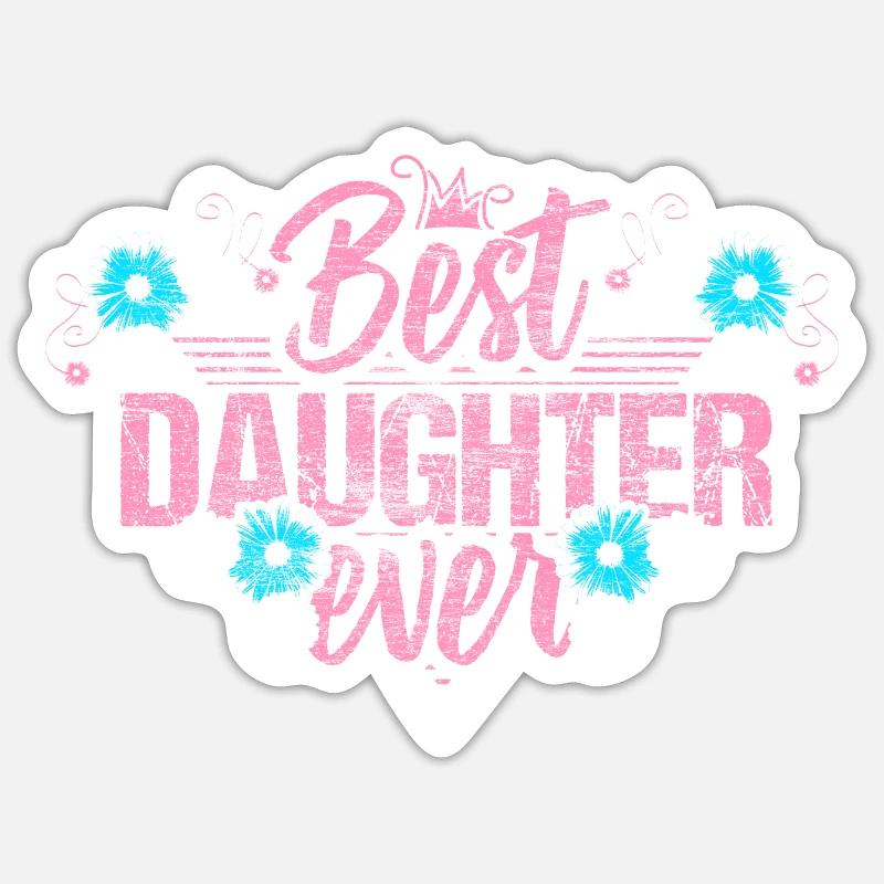 Tochter Mutter Mädchen Sticker Größe S (10 x 10 cm)