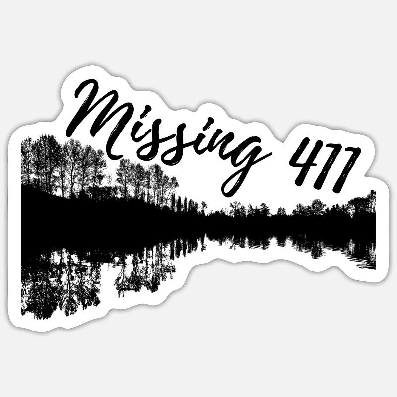 Missing 411 - Sticker Größe S (10 x 10 cm) - Mattweiß