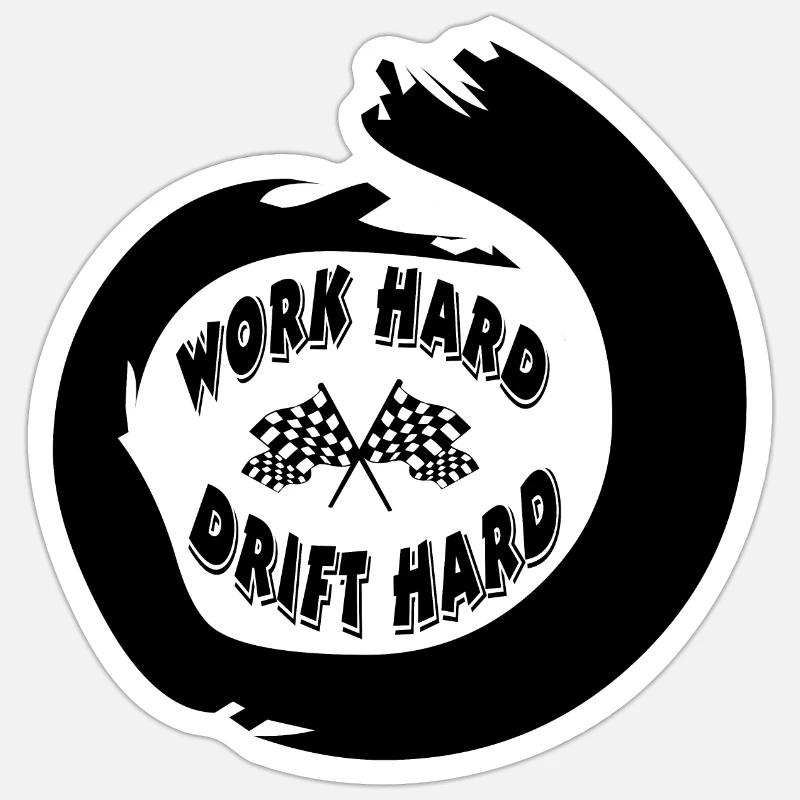 Car - Sticker size S (10 x 10 cm) - white matte