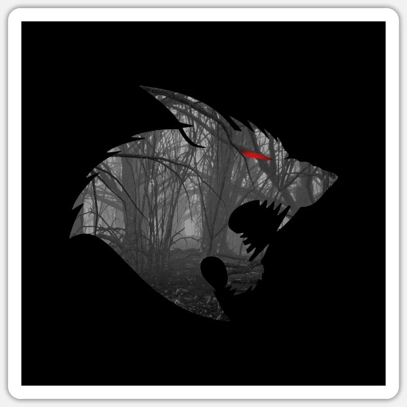 WEREWOLF - Sticker size S (10 x 10 cm) - white matte
