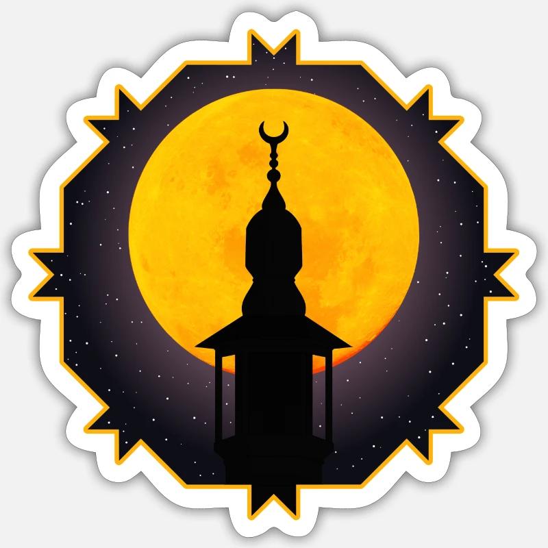 Religious Night Sticker size S (10 x 10 cm)