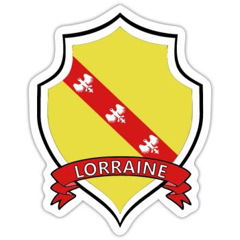 Lothringen - Sticker Größe S (10 x 10 cm) - Mattweiß - Vorne
