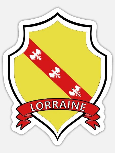 Lorraine - Sticker taille S (10 x 10 cm) - blanc mat