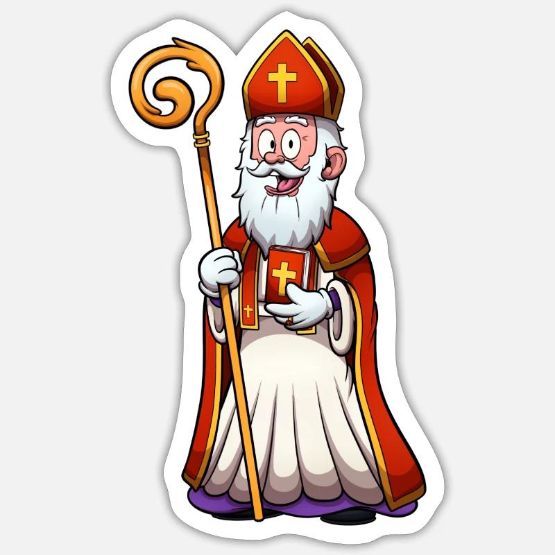 Saint Nicolas Sticker size S (10 x 10 cm)